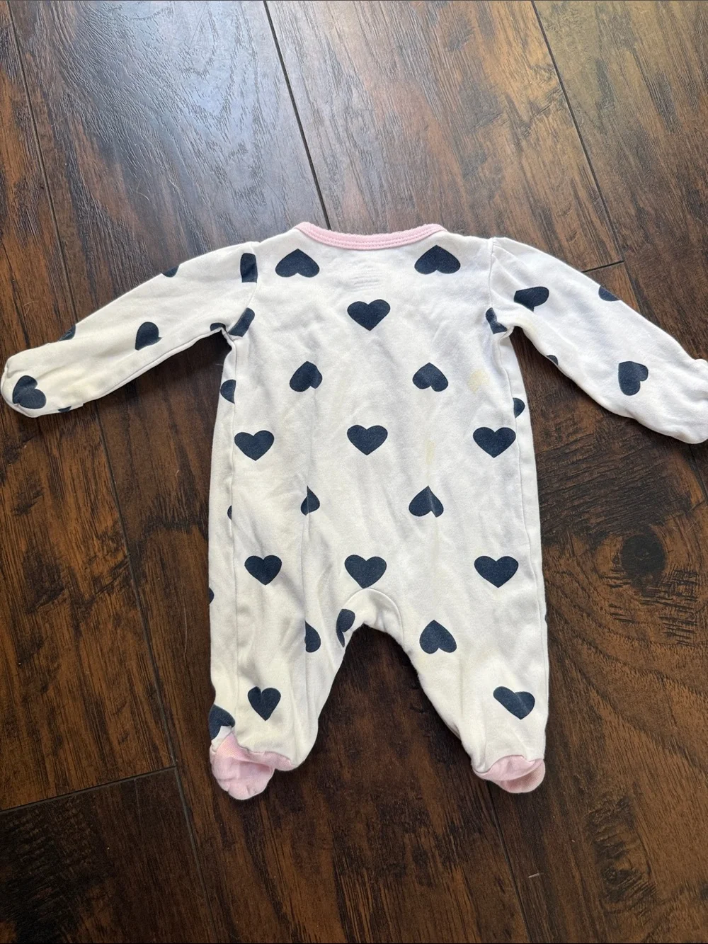Hearts Onesie footed One Piece